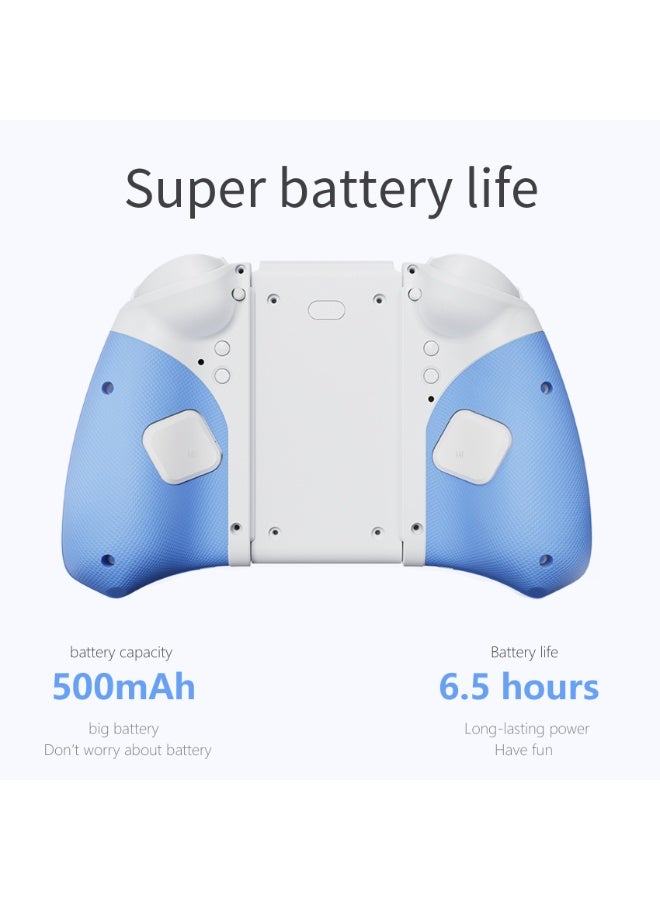 LinYuvo وحدة تحكم ألعاب بلوتوث Classic Joypad LinYuvo KS33 لجهاز Switch وSwitch Lite وSwitch OLED مع 8 ألوان من إضاءة RGB، عصا تحكم معدنية، جيروسكوب بستة محاور، وظيفة Turbo، اهتزاز مزدوج قابل للتعديل، وظيفة إيقاظ، تحكم بالحركة، انفجار سريع، بطارية 500mAh - Image 3